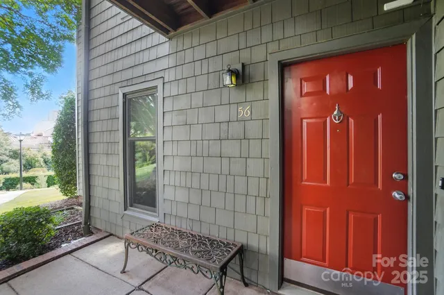 a view of a door with a door