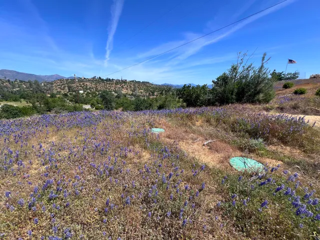 a view of an outdoor space with mountain view