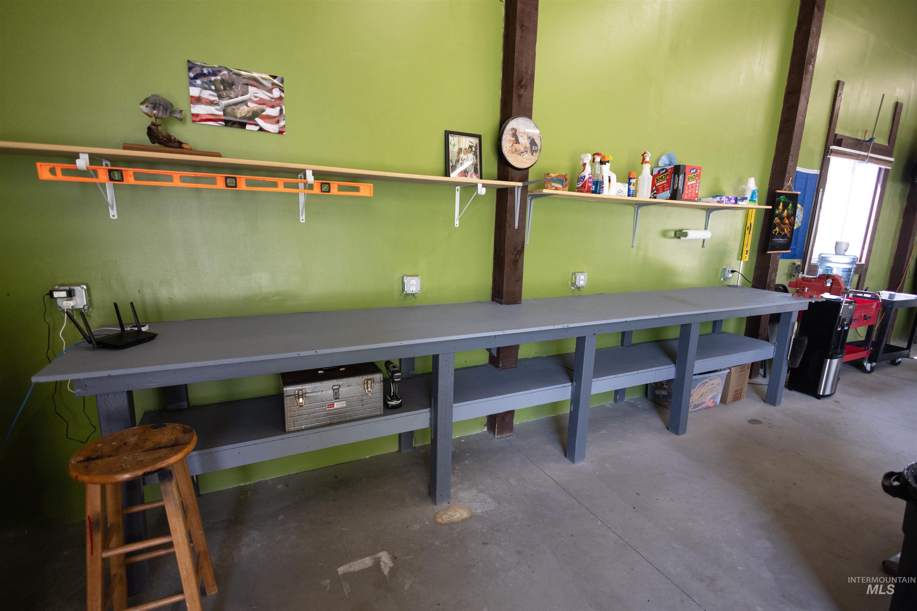 830 Leitch Creek Road Kooskia, ID 83539 - Photo 42 of 49 Garage featuring a workshop area