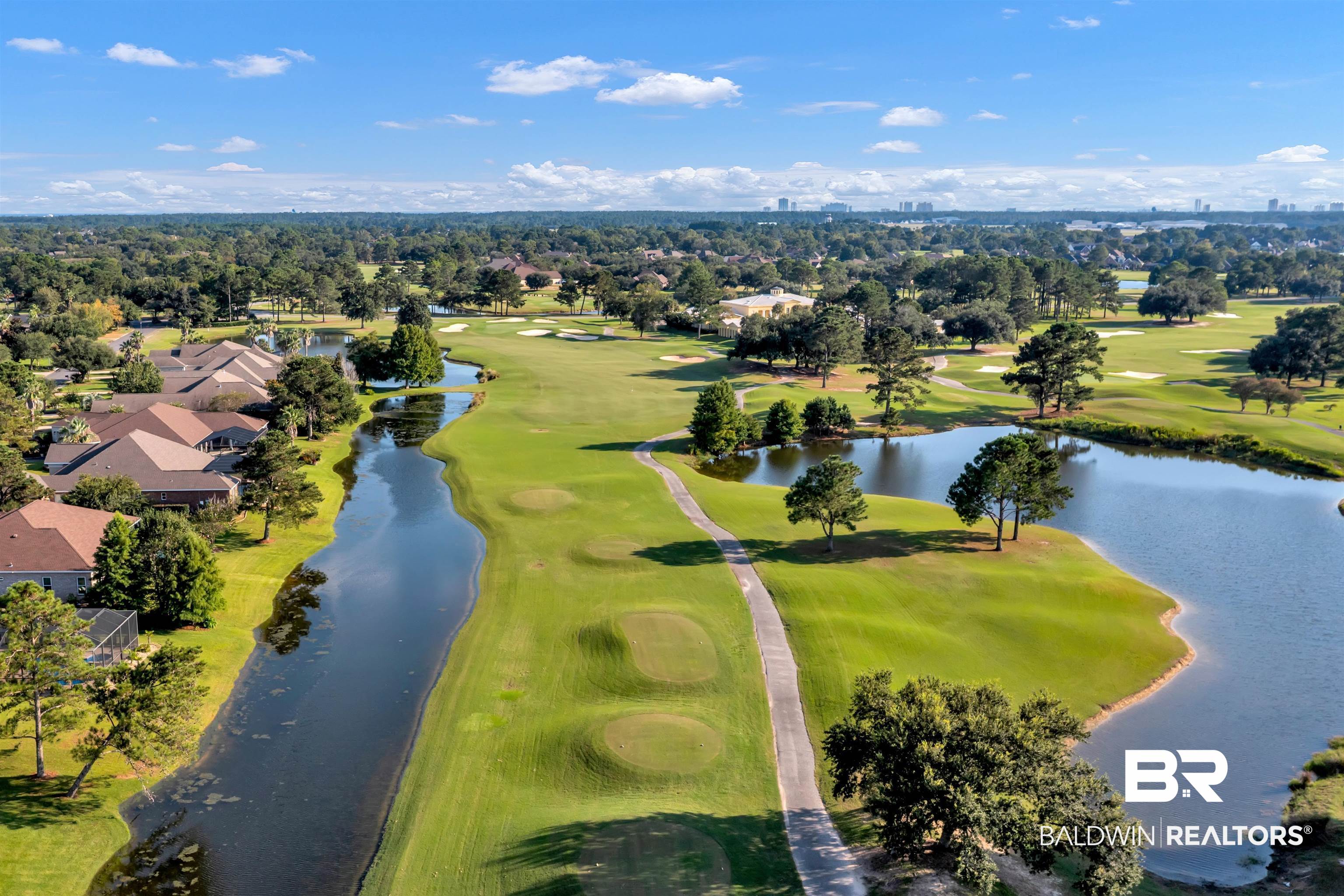 Lakes Circle Gulf Shores, AL 36542 - Photo 8 of 15 Aerial view of residential area with a golf course