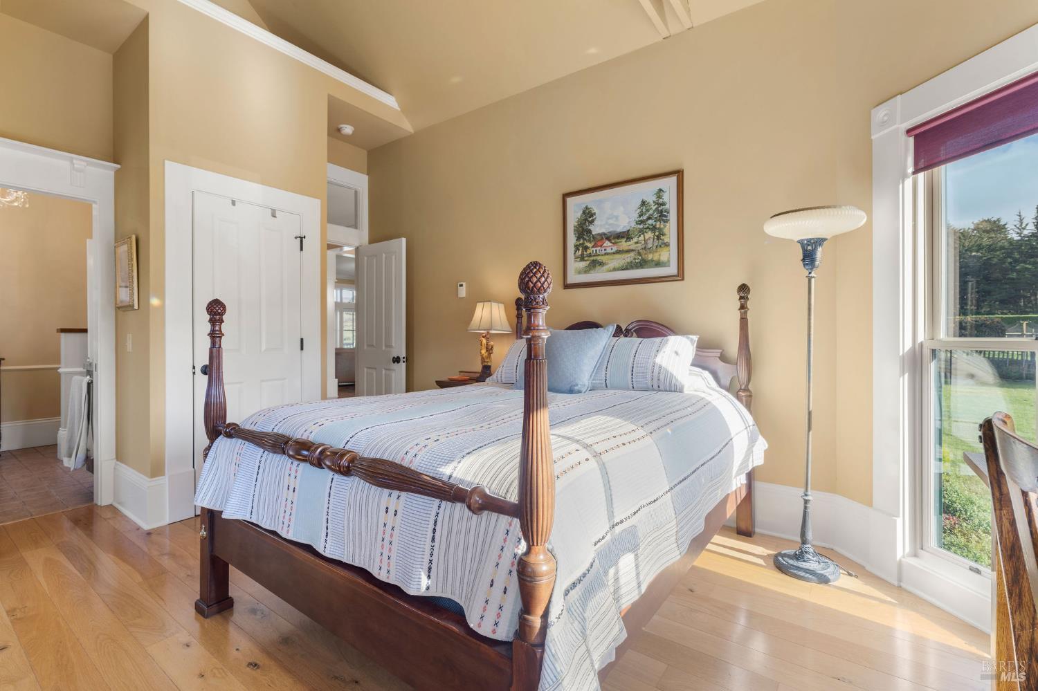 43700 Mountain View Road Manchester, CA 95459 - Photo 26 of 74 Secondary bedroom with three 6' windows, allowing optimal light and a view of the beautiful front garden.