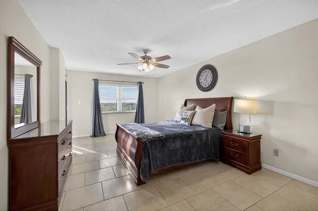 an aerial view of a yard