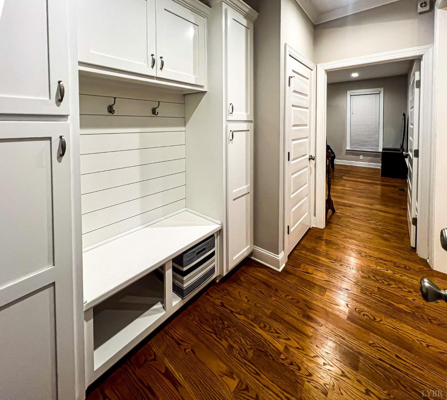 7108 Callands Road Chatham, VA 24531 - Photo 40 of 63 a view of hallway with wooden floor