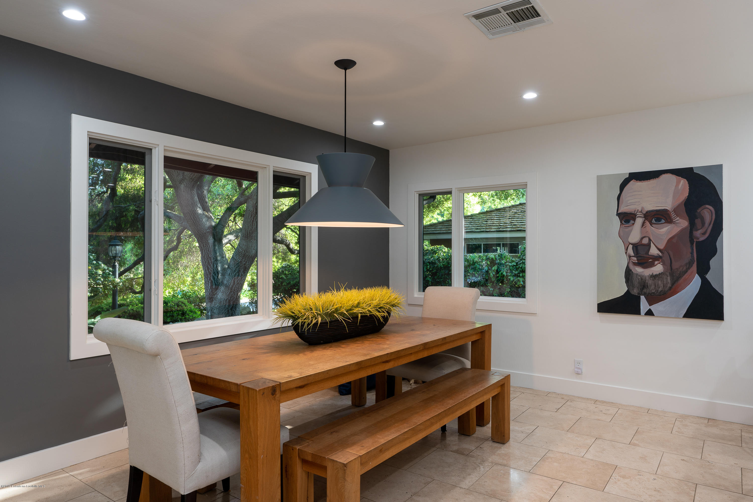 3795 Shadow Grove Road Pasadena, CA 91107 - Photo 12 of 48 a view of a dining room with furniture window and outside view
