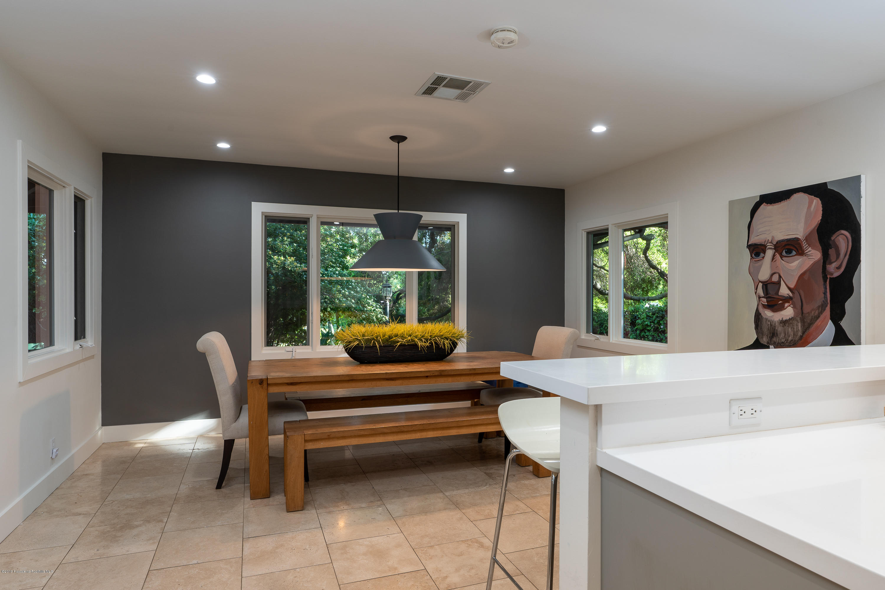 3795 Shadow Grove Road Pasadena, CA 91107 - Photo 13 of 48 a dining room with furniture and a large window