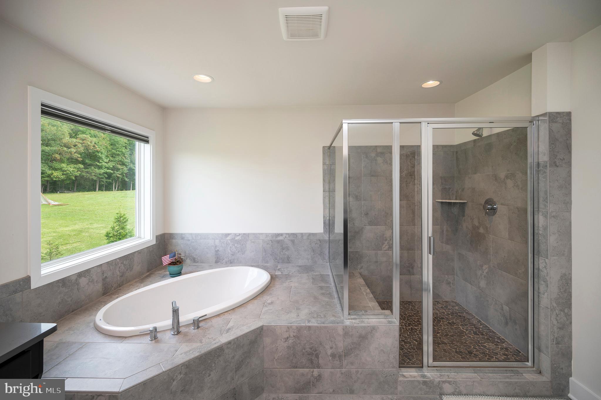 7 Chapel Ridge Stafford, VA 22554 - Photo 45 of 60 Primary bathroom with deep soaking tub and shower