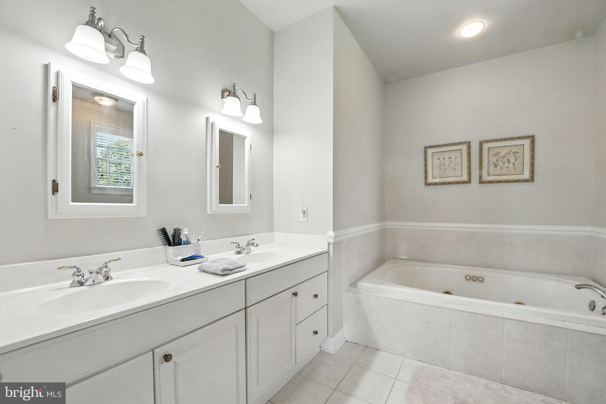 12564 Eggbornsville Road Culpeper, VA 22701 - Photo 27 of 62 a bathroom with a tub double sink and mirror