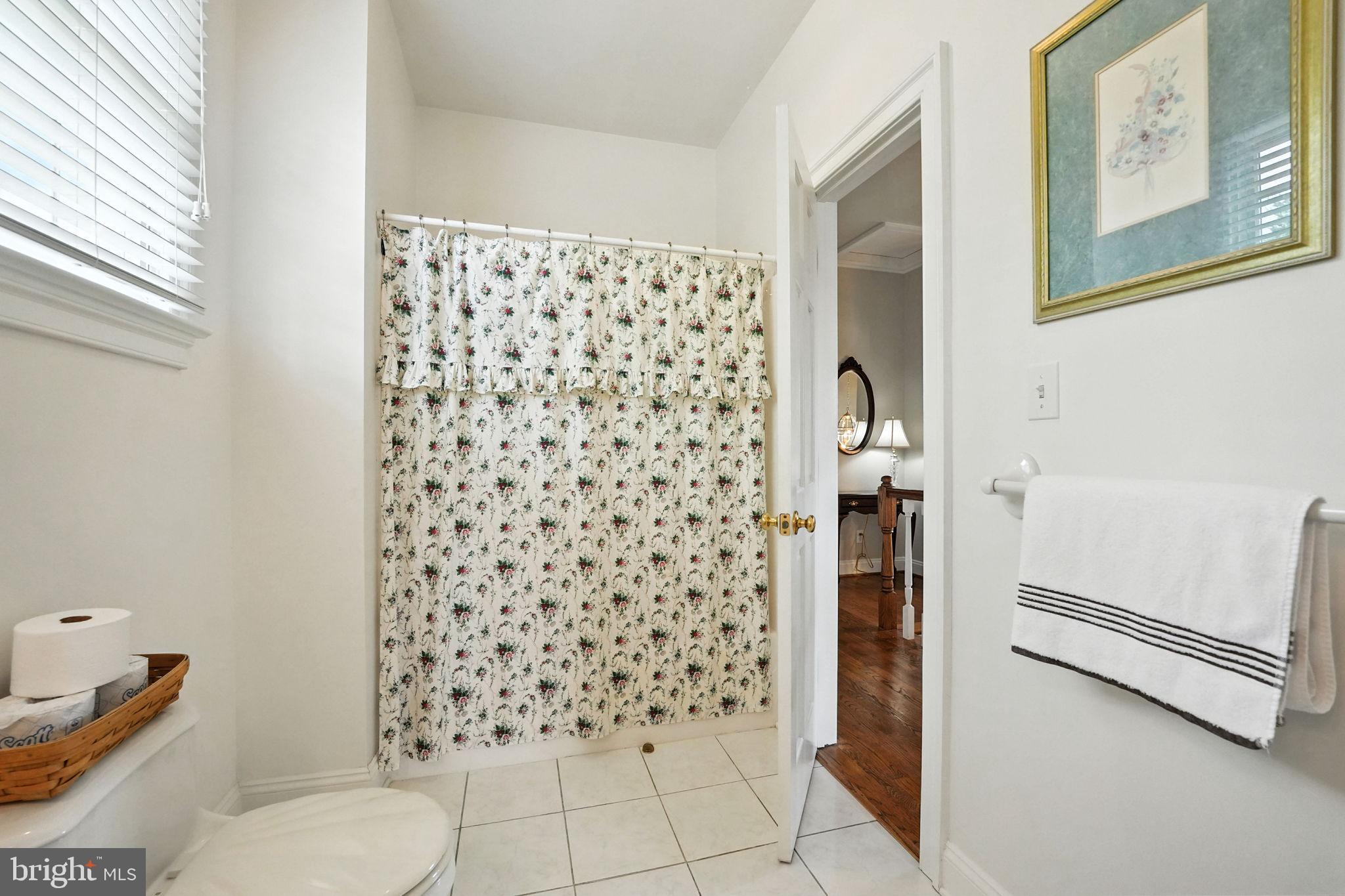 12564 Eggbornsville Road Culpeper, VA 22701 - Photo 46 of 62 a bathroom with a toilet and a shower curtain