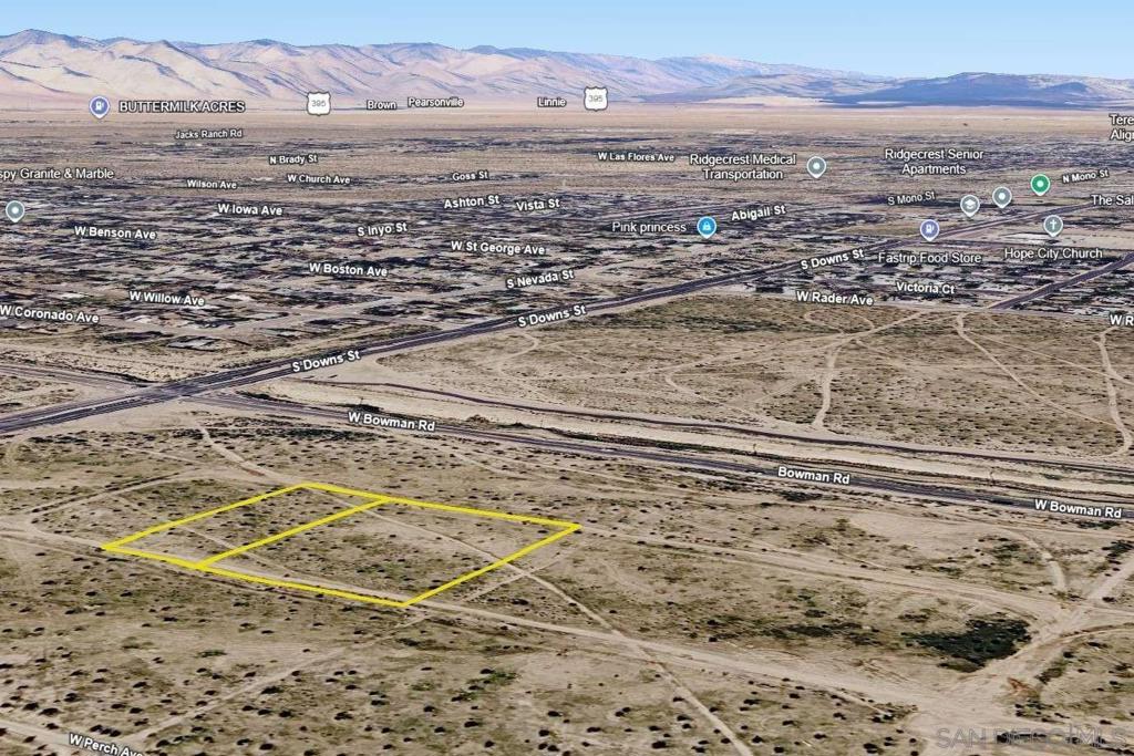 0 Between Vulcon Ave And Hood Avenue Ridgecrest, CA 93555 - Photo 39 of 42 a view of city and mountain view