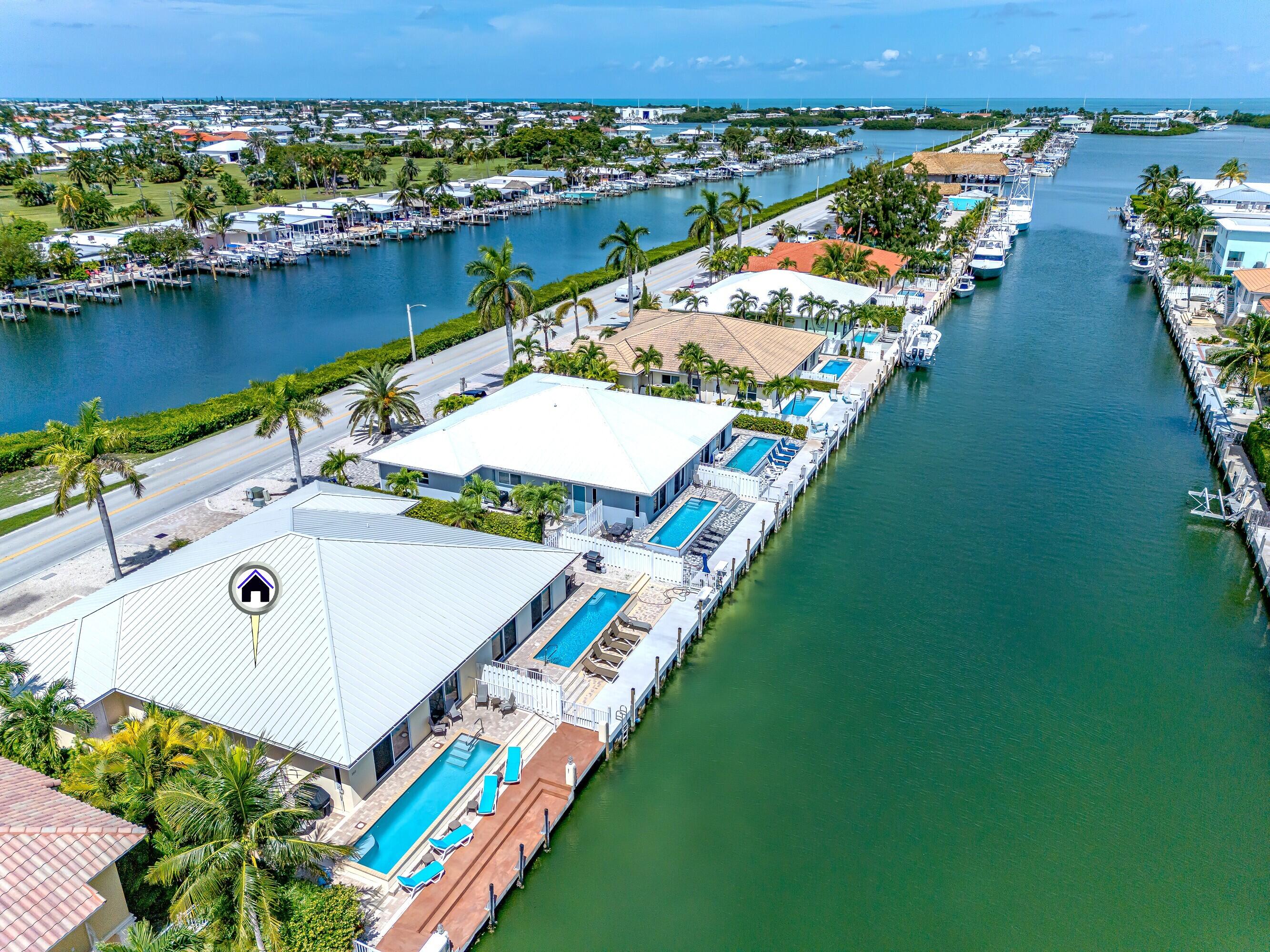 260 Sadowski Causeway Key Colony Beach, FL 33051 - Photo 11 of 50 an aerial view of a house having outdoor space