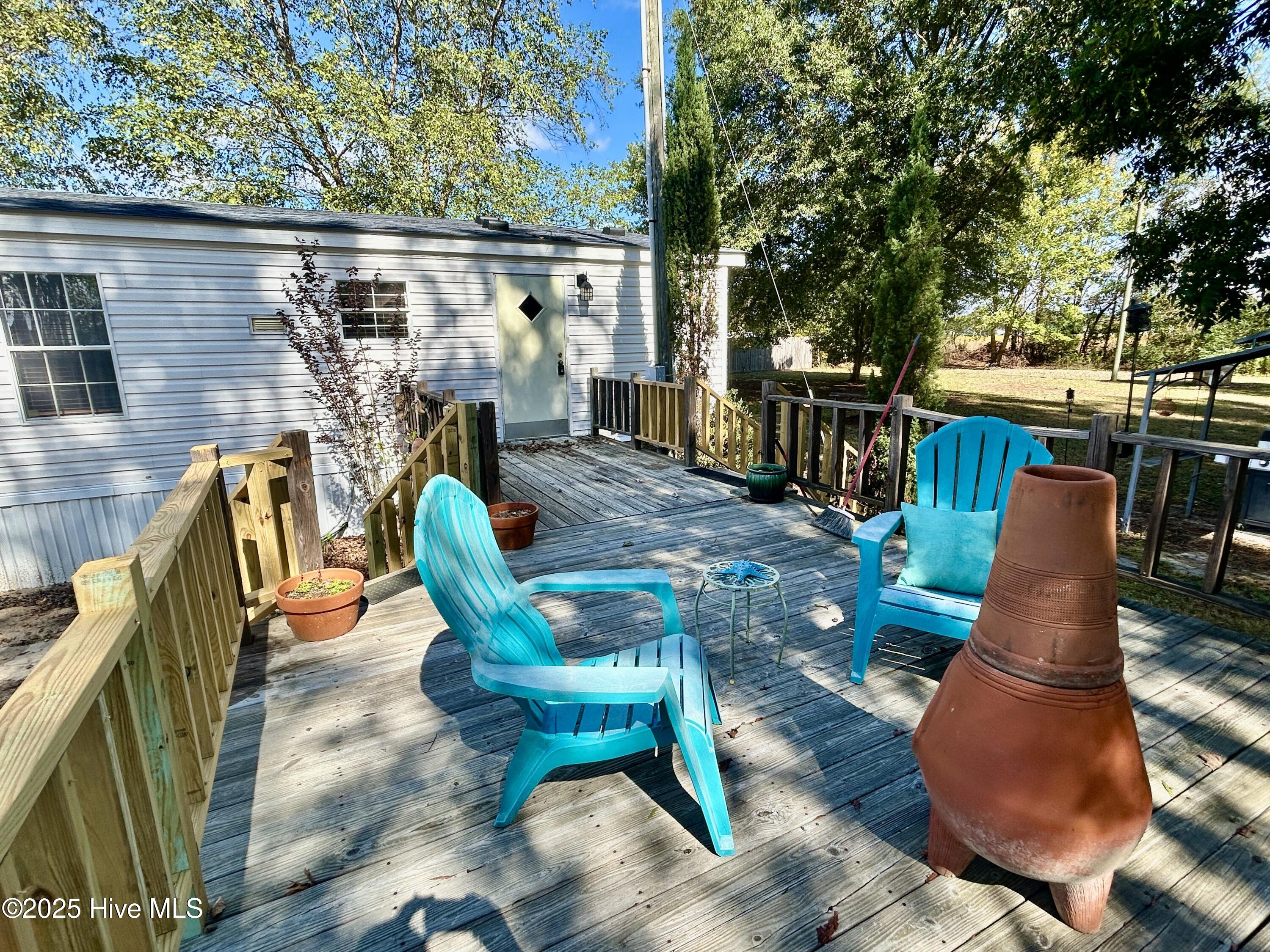 101 Dudley Farm Road Scotland Neck, NC 27874 - Photo 38 of 45 back deck and back view of the home