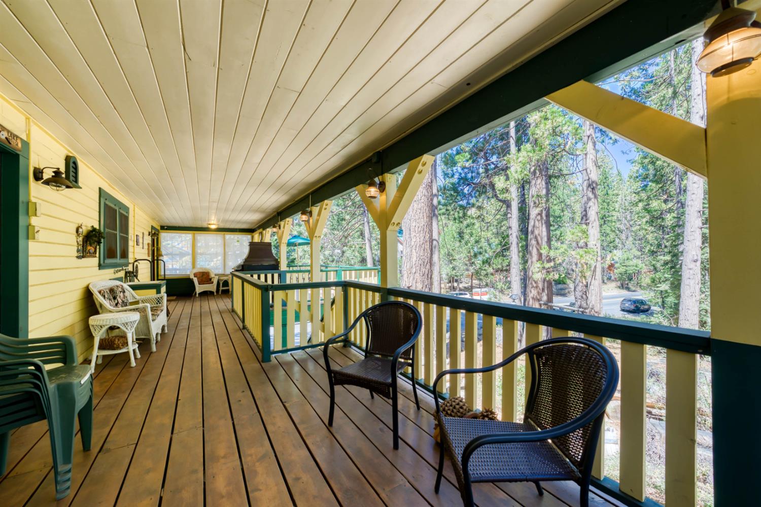42025 Tollhouse Road Shaver Lake, CA 93664 - Photo 18 of 64 a view of two chairs in the balcony