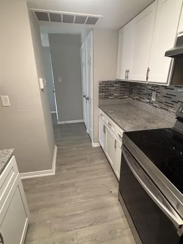 a view of a kitchen counter space
