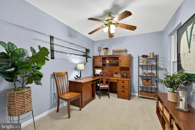 a kitchen with lots of counter top space and dining table