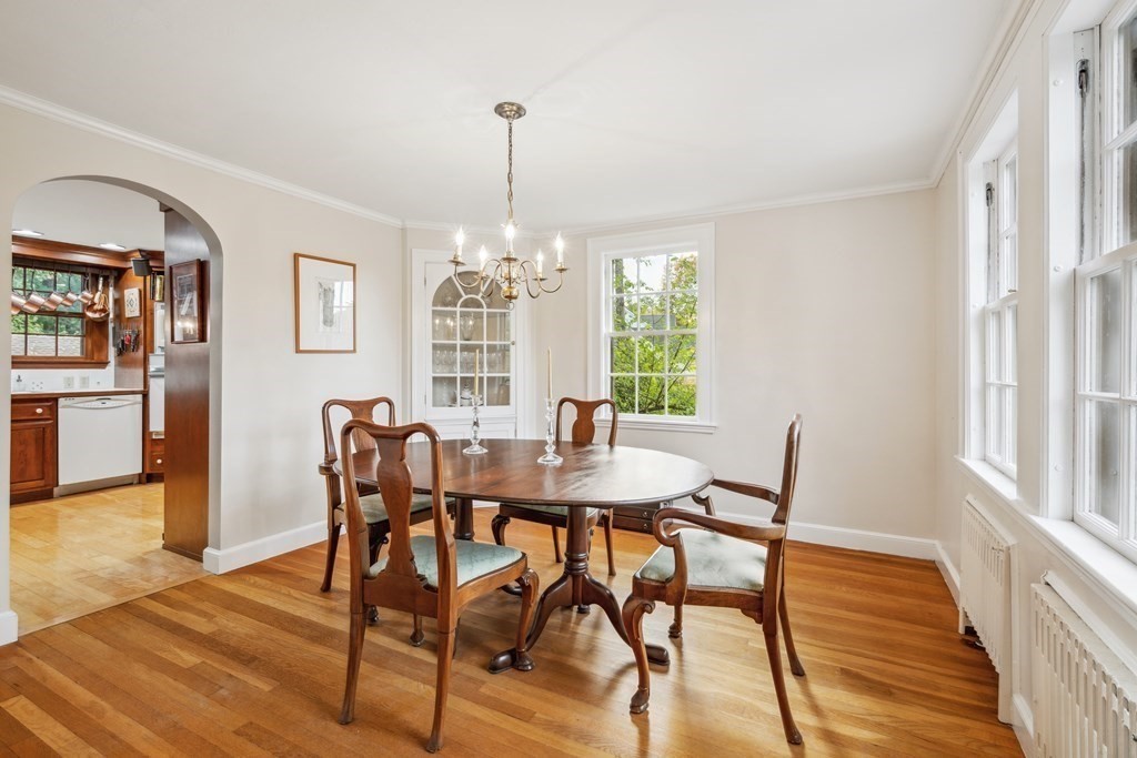 74 Middle Street Lexington, MA 02421 - Photo 8 of 37 a view of a dining room with furniture window and wooden floor