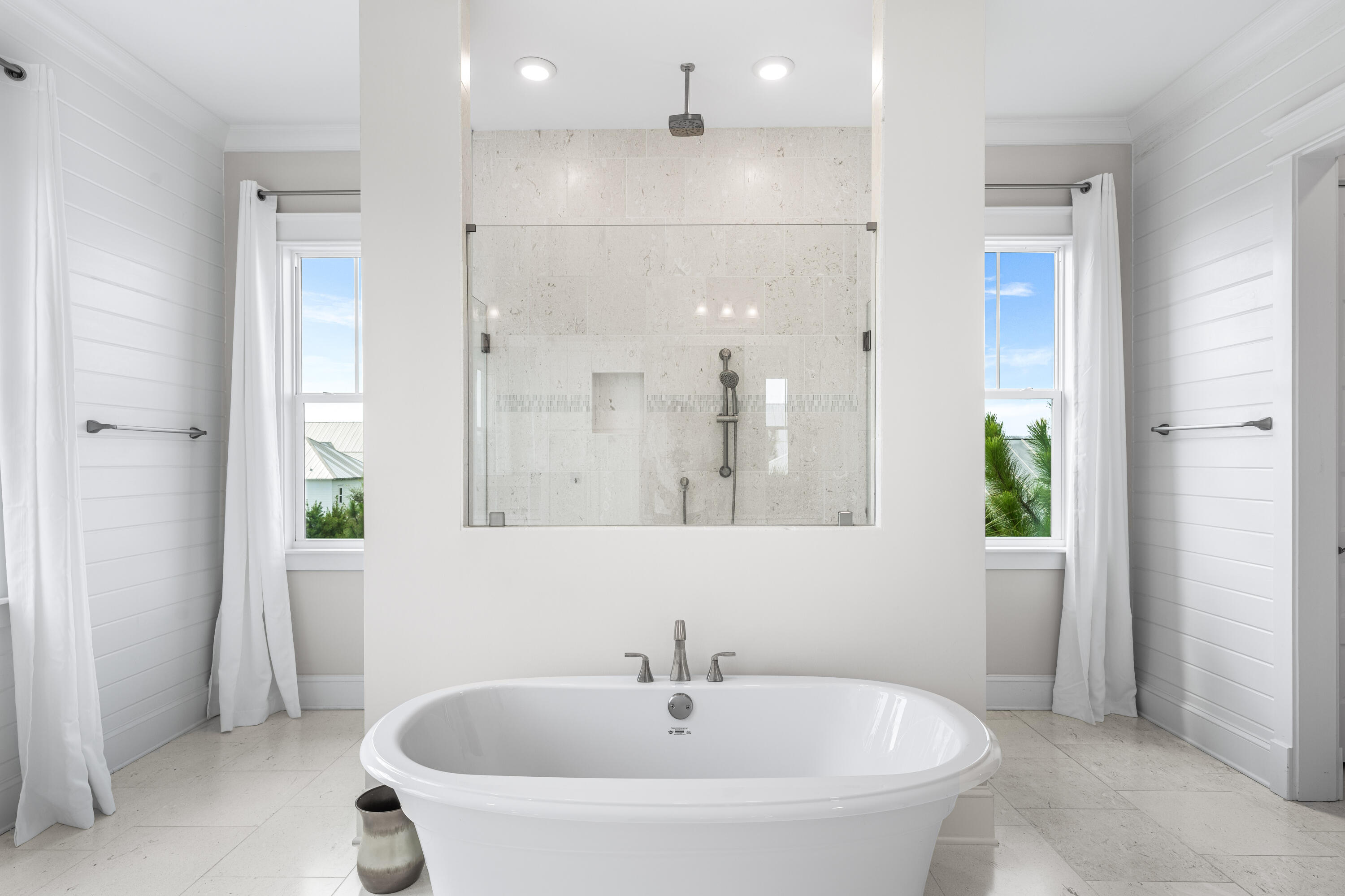 164 Clipper Street Inlet Beach, FL 32461 - Photo 53 of 75 a bathroom with a bathtub and a sink