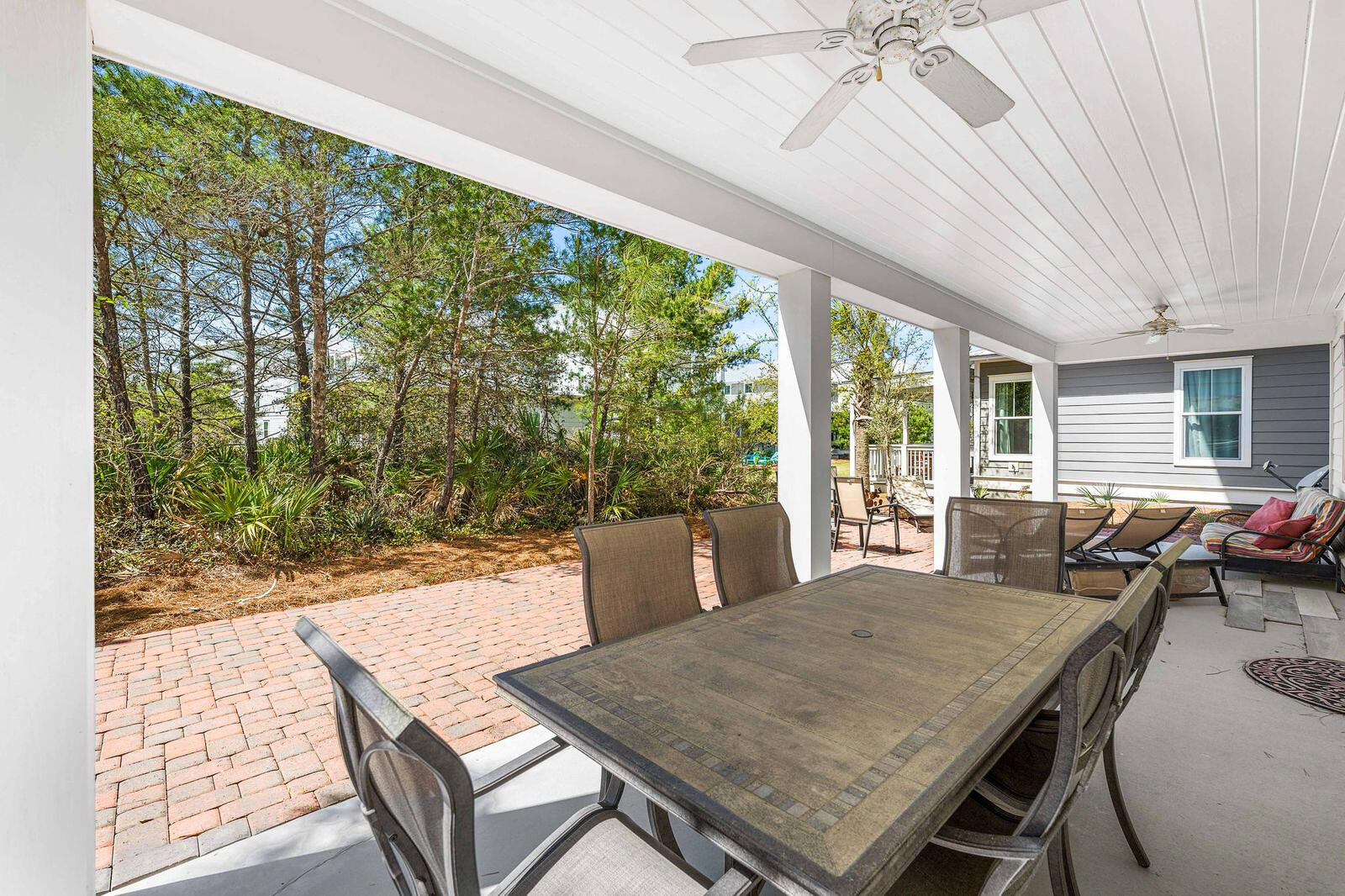 164 Clipper Street Inlet Beach, FL 32461 - Photo 56 of 75 a view of a dining room with furniture window and outside view