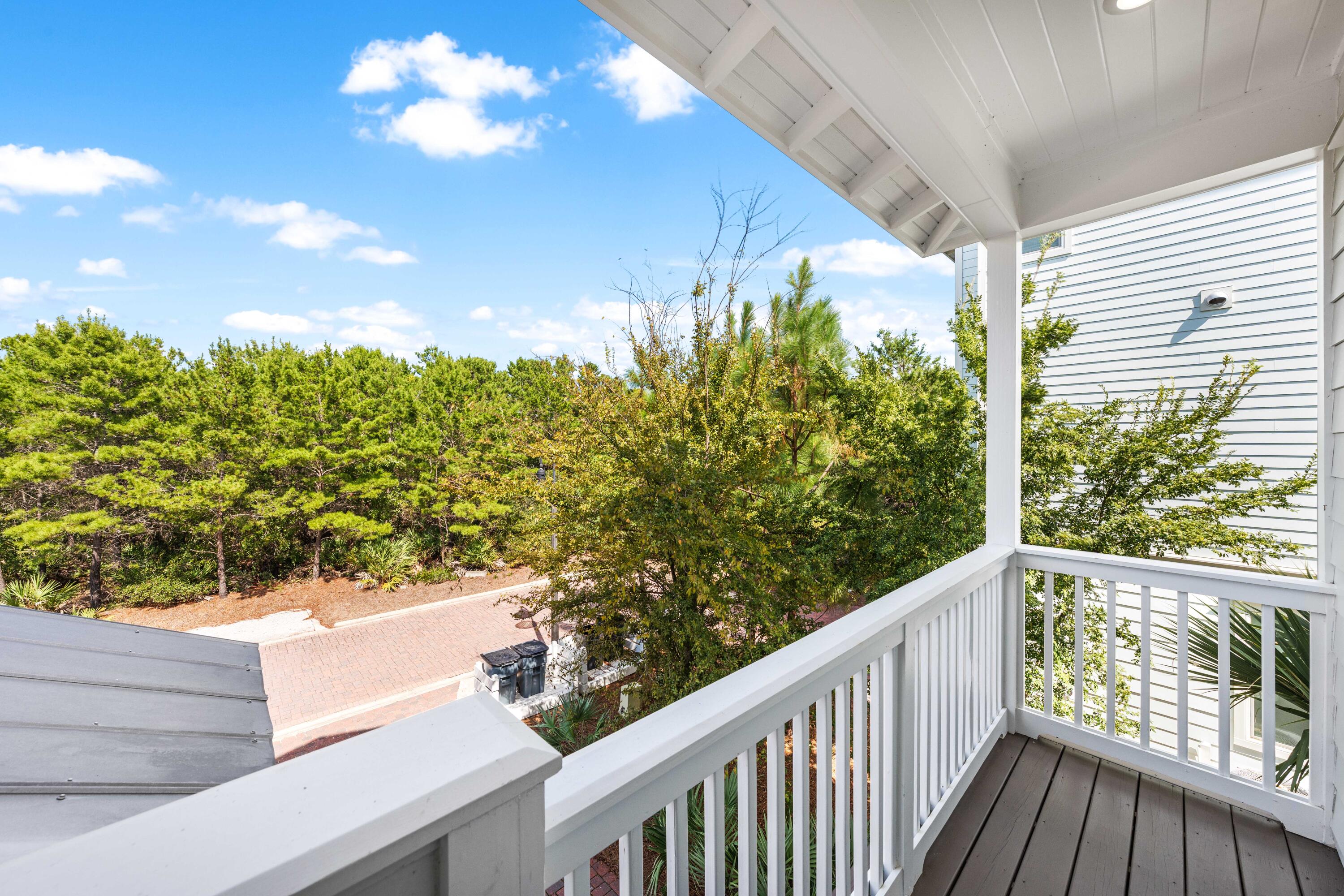 164 Clipper Street Inlet Beach, FL 32461 - Photo 57 of 75 a view of a balcony with an outdoor space