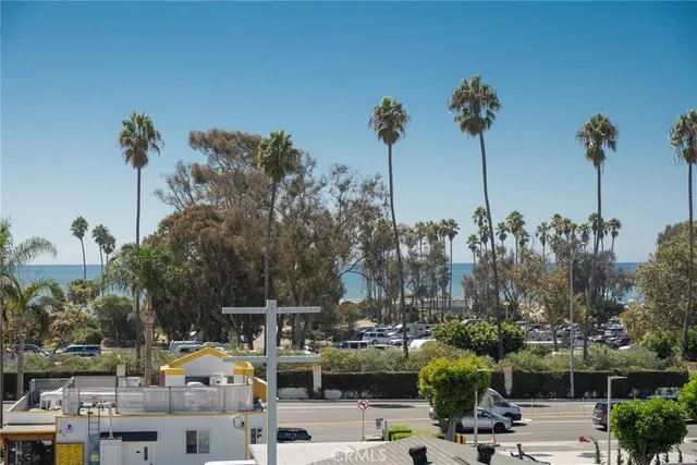 a view of a city with tall buildings
