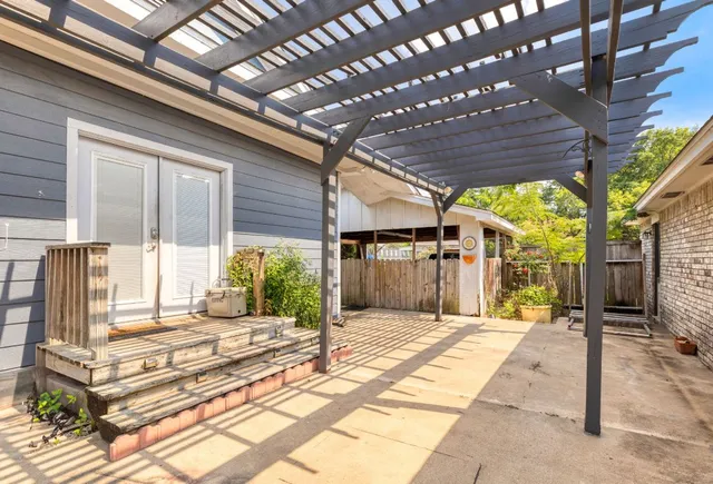 a front view of house with a outdoor space