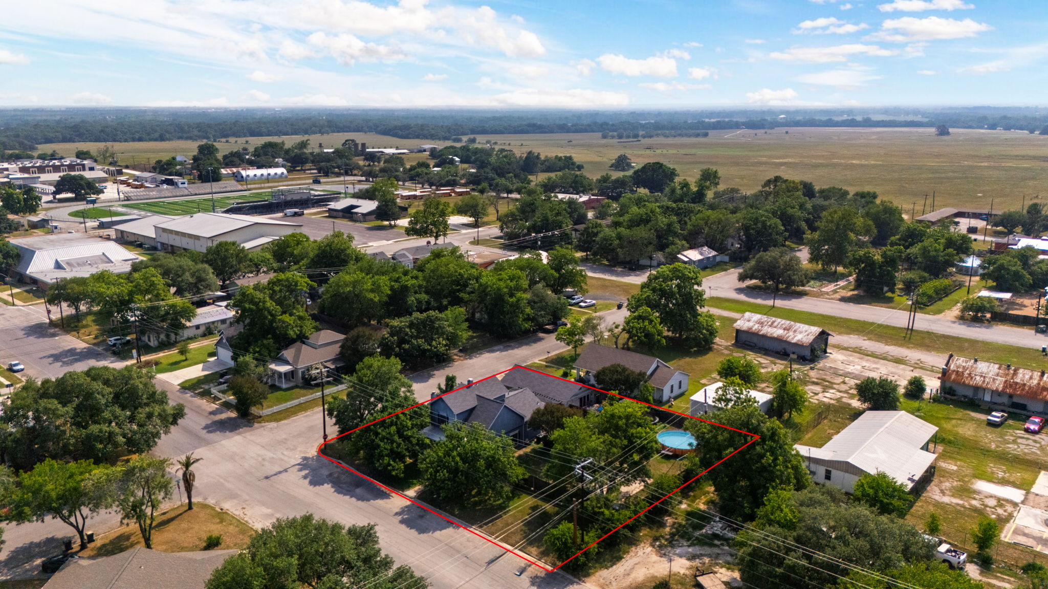 116 South Hackberry Avenue Luling, TX 78648 - Photo 3 of 39 an aerial view of multiple house