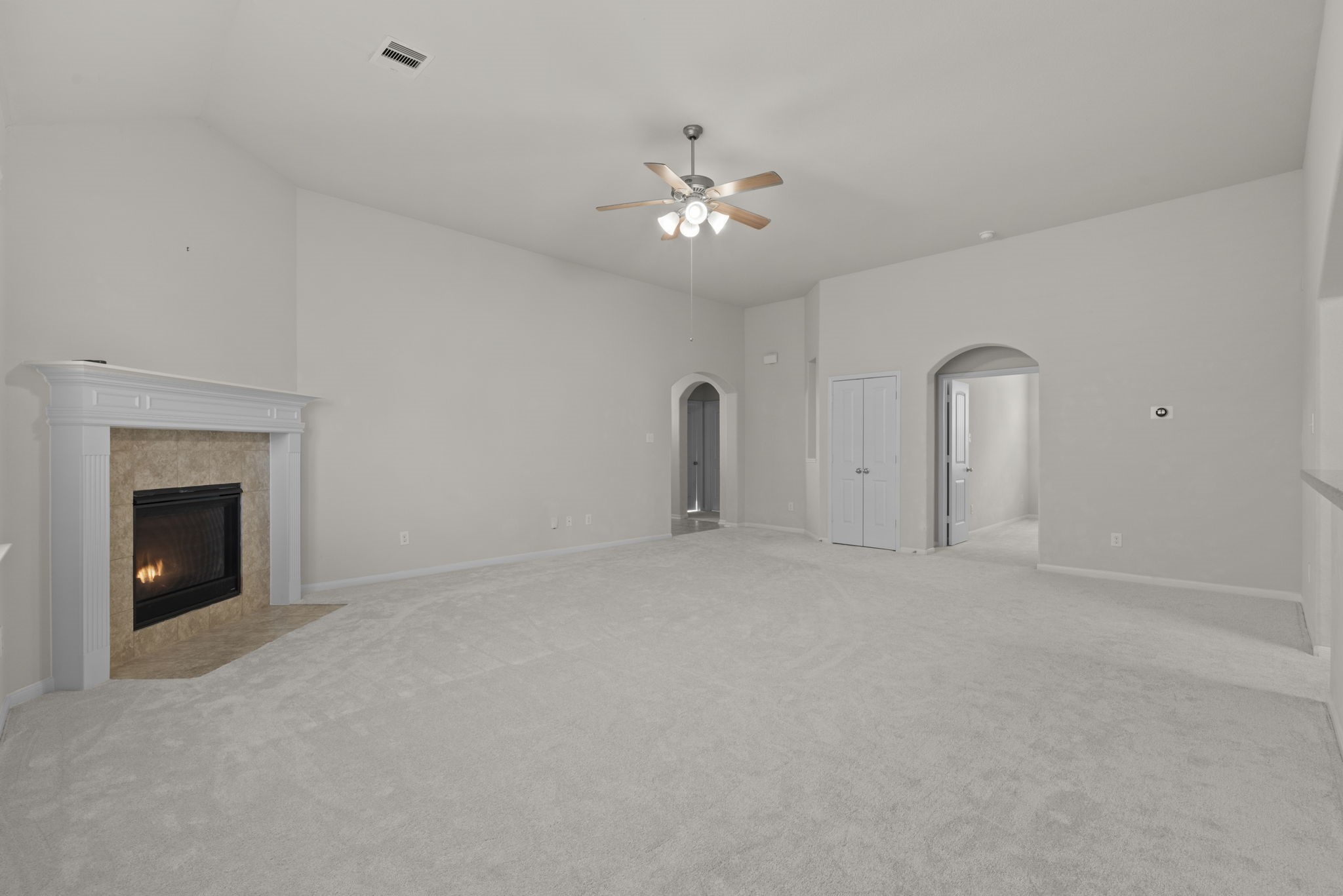 4706 Alluvial Circle Alvin, TX 77511 - Photo 15 of 39 a view of a livingroom with a fireplace