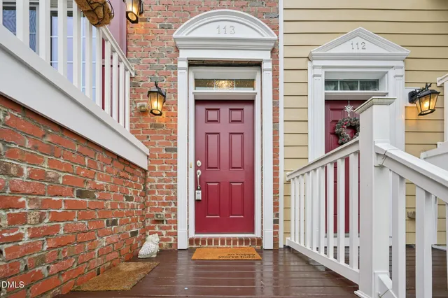 a view of front door of house