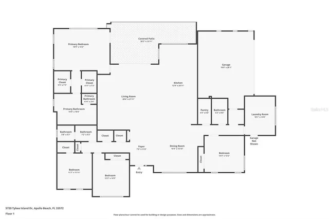 $769,000 | 5720 Tybee Island Drive, Apollo Beach, FL 33572