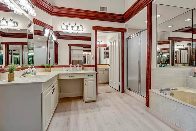 an aerial view of a house with a swimming pool yard and outdoor seating