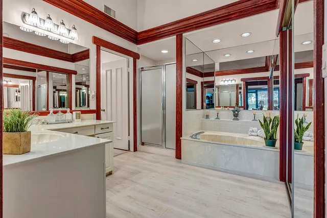 a view of a chair and table in a yard