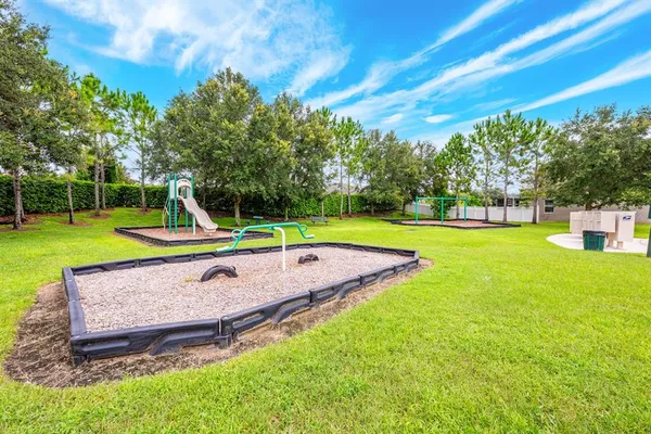 a view of a swimming pool and a yard