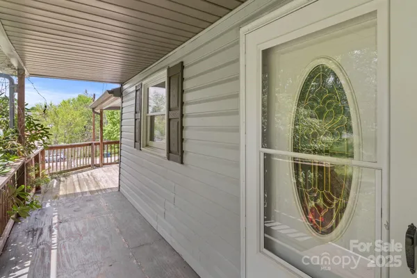 a view of a door with a door