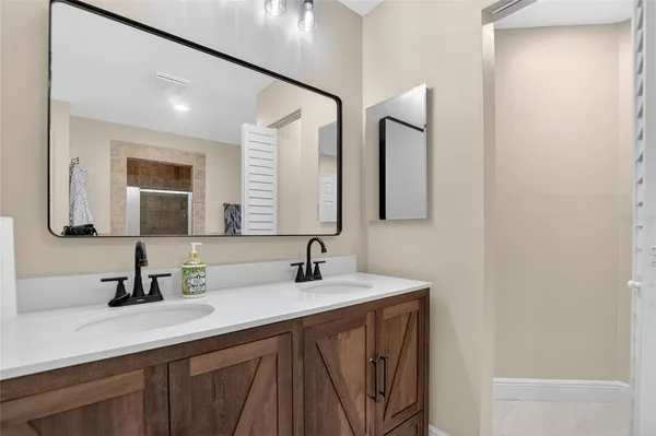 an aerial view of residential house with outdoor space