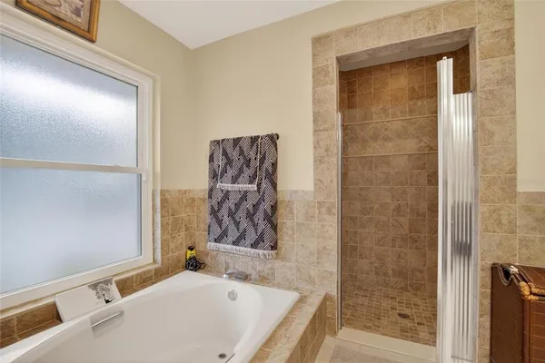 a view of a yard with an outdoor space