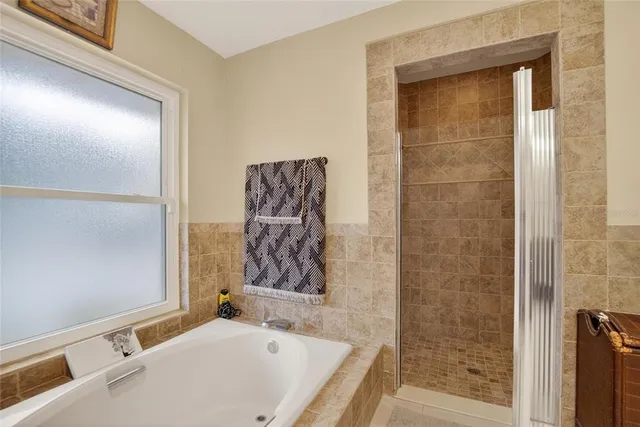 a view of a yard with an outdoor space