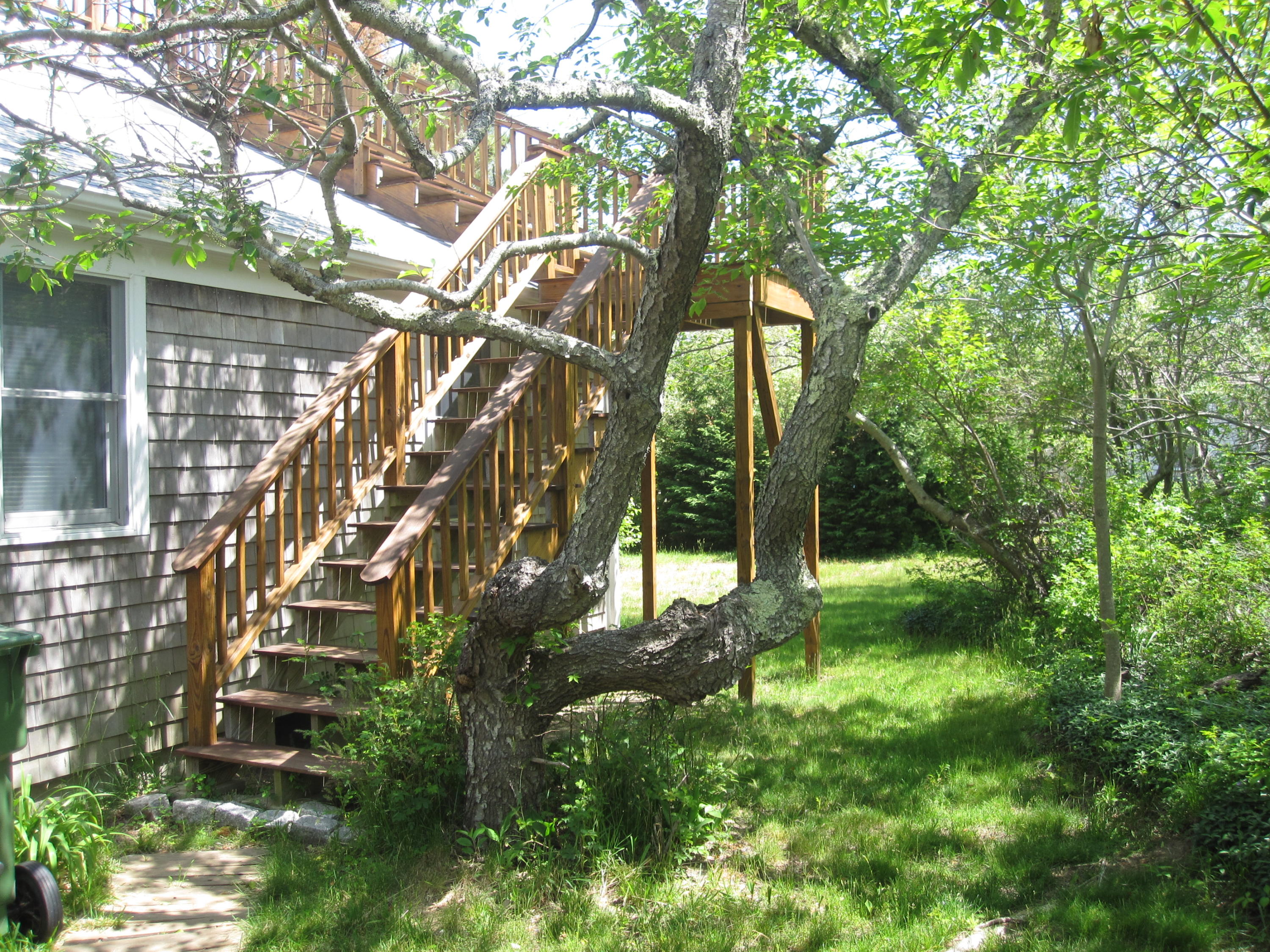 265 Pierce Road Eastham, MA 02642 - Photo 36 of 41 back and stairs to deck