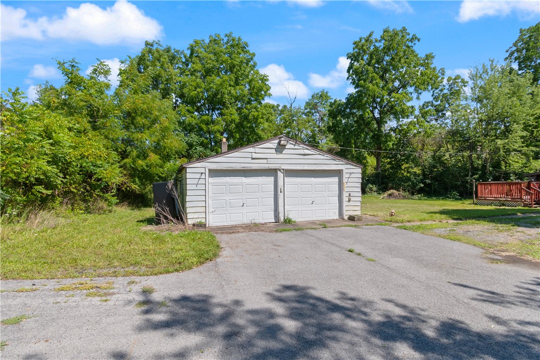 369 Bloom Road Arcadia, NY 14513 - Photo 27 of 38 The garage - with a wide turn around area to safely pull out to Bloom Rd