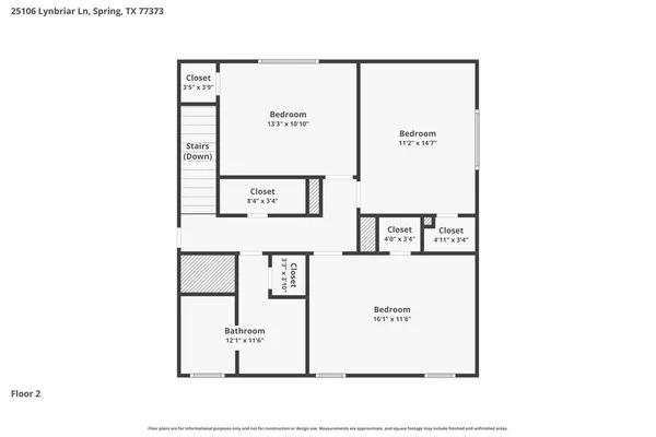 $1,900 | 25106 Lynbriar Lane, Spring, TX 77373