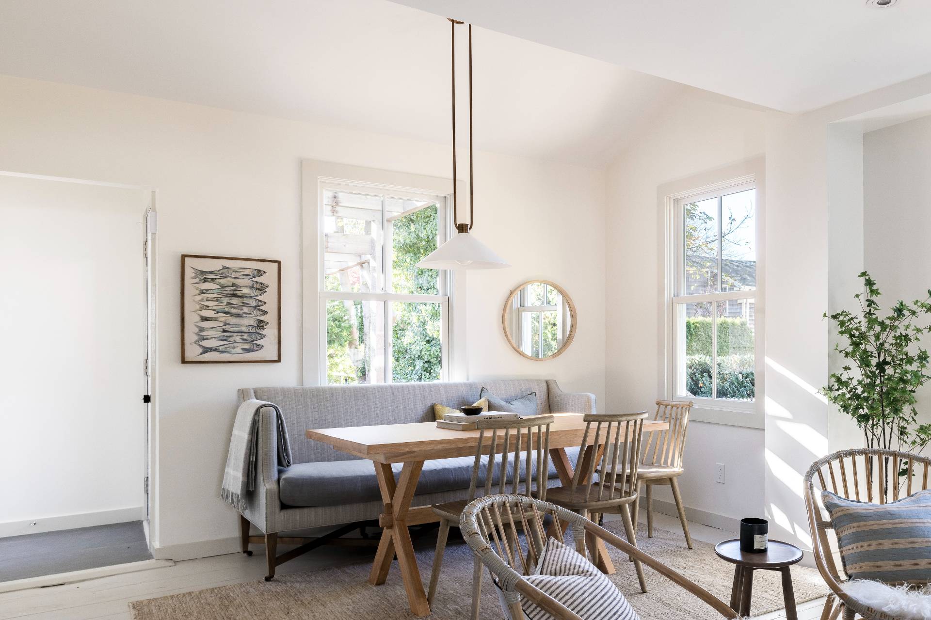 206 Division Street Sag Harbor, NY 11963 - Photo 6 of 24 a view of a dining room with furniture window and outside view