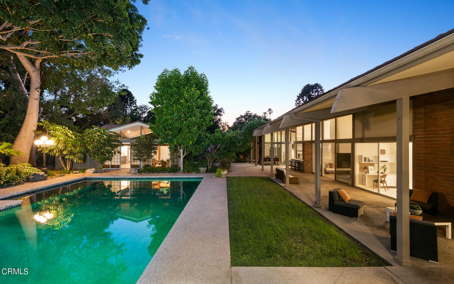 Undisclosed Address San Marino, CA 91108 - Photo 3 of 33 swimming pool view with a garden space