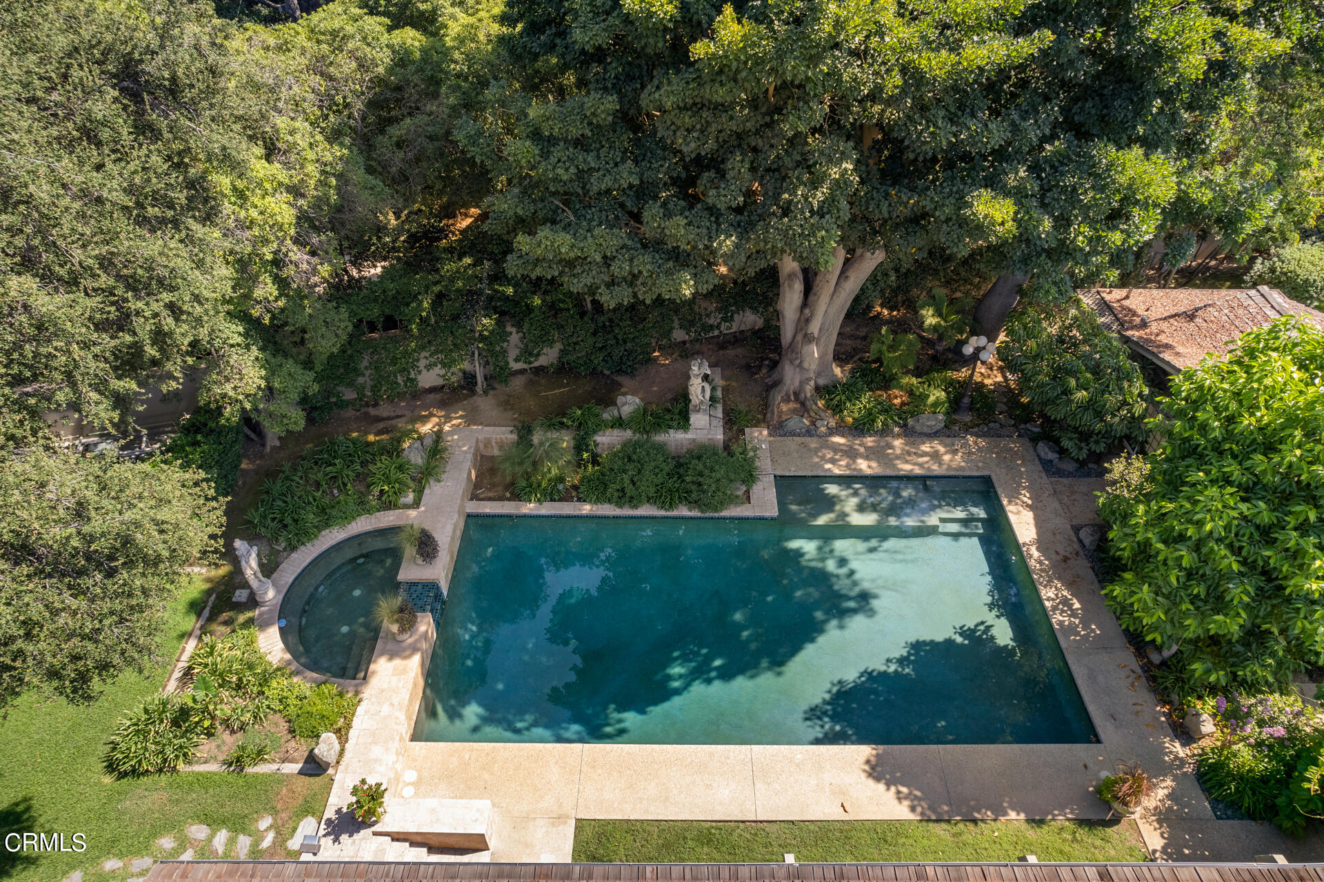 Undisclosed Address San Marino, CA 91108 - Photo 31 of 33 an aerial view of a house