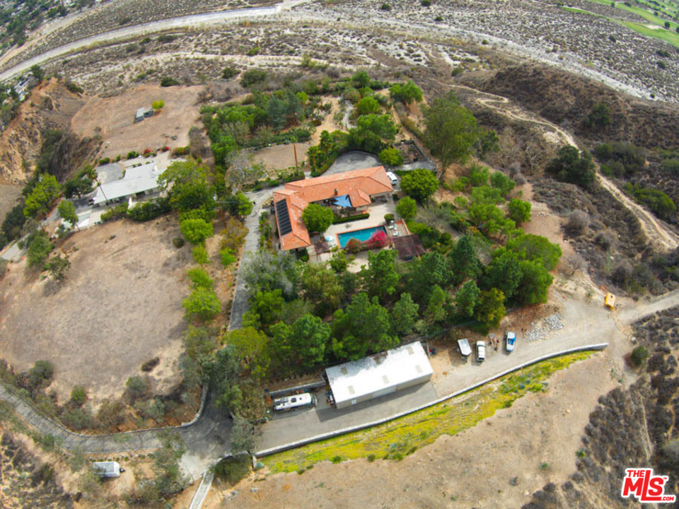11345 Riverwood Drive Tujunga, CA 91042 - Photo 50 of 54 an aerial view of a house with a yard