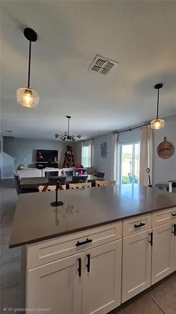 a kitchen with sink and window