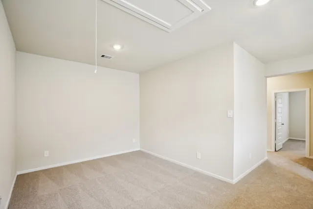 a view of an empty room