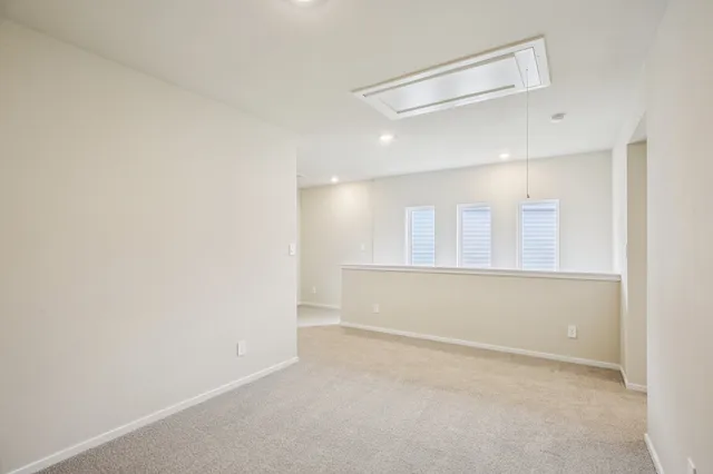 a view of an empty room