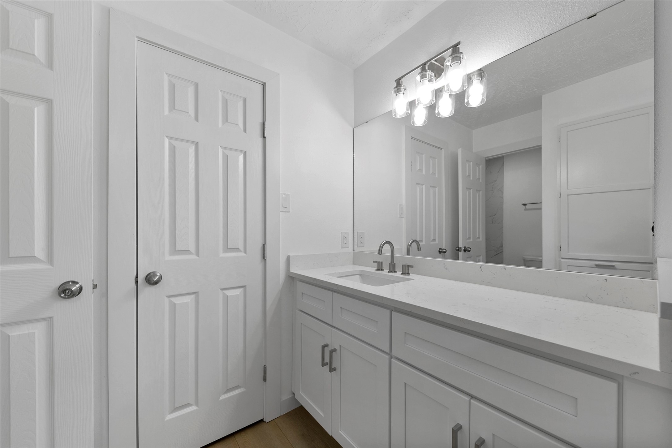 2042 Lexington Woods Drive Spring, TX 77373 - Photo 28 of 32 a bathroom with a sink and a mirror