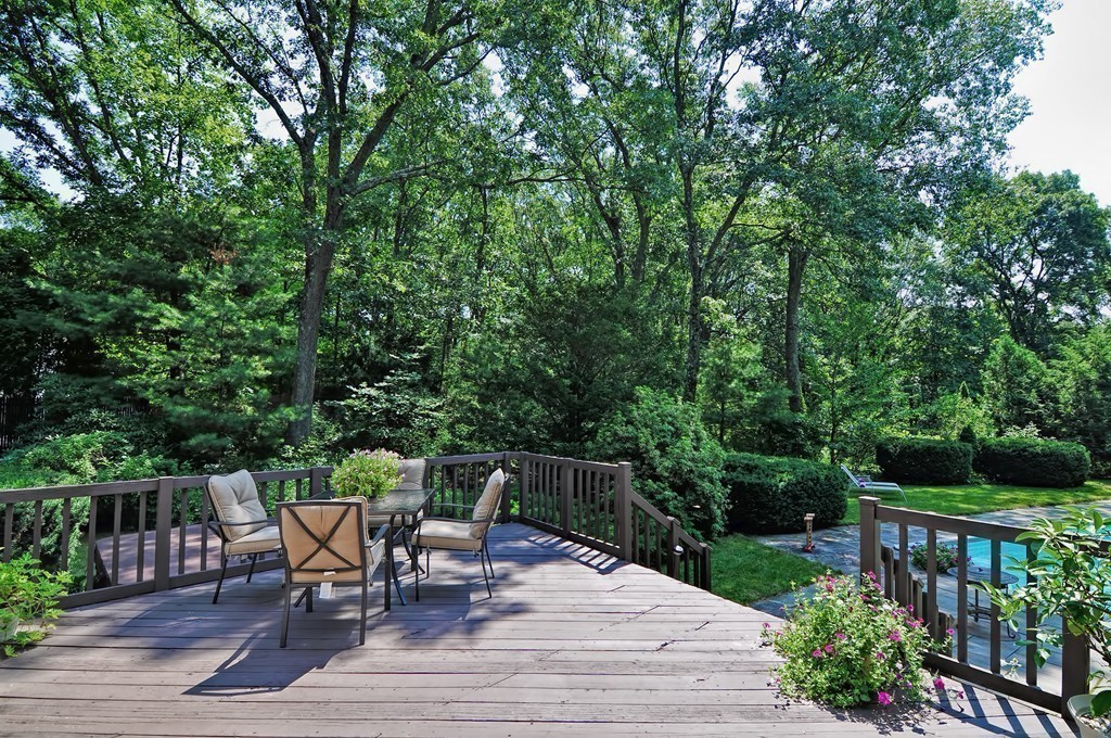 948 Salem End Road Framingham, MA 01702 - Photo 21 of 23 a view of backyard with a deck and hardwood floor