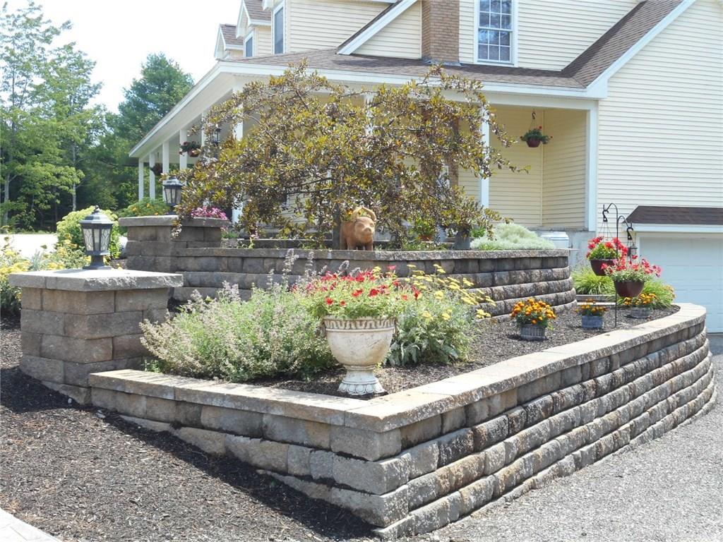 Right side of home showing landscaping