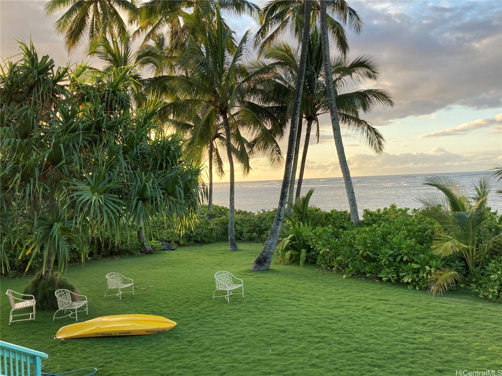 67-421 Waialua Beach Road Waialua, HI 96791 - Photo 24 of 25 a view of a backyard with a garden