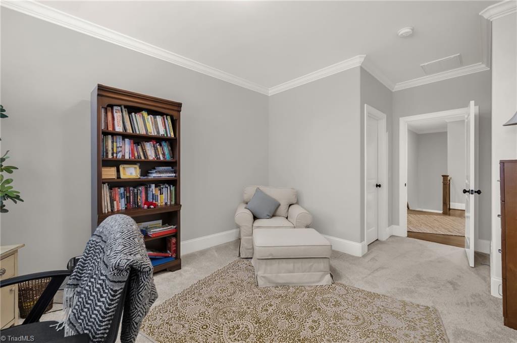 4262 Bridgehead Road Kernersville, NC 27284 - Photo 29 of 50 Office Alternate View – Versatile layout easily adapts as a library, hobby room, or reading nook with neutral tones and plush carpeting.